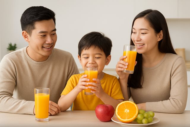 Gia đình có nên uống nước ép hoa quả thường xuyên?
